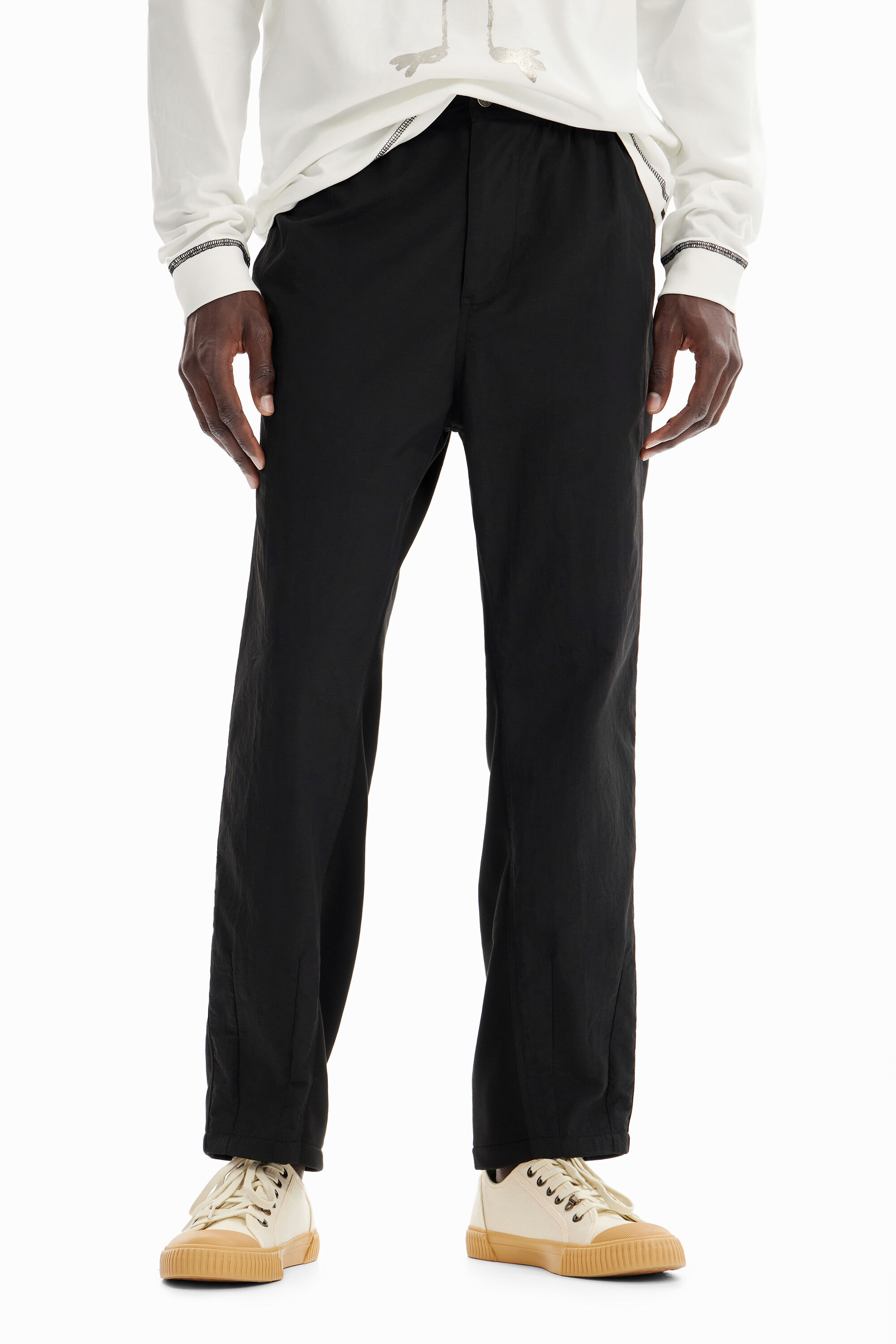 Pantalon hybride plis