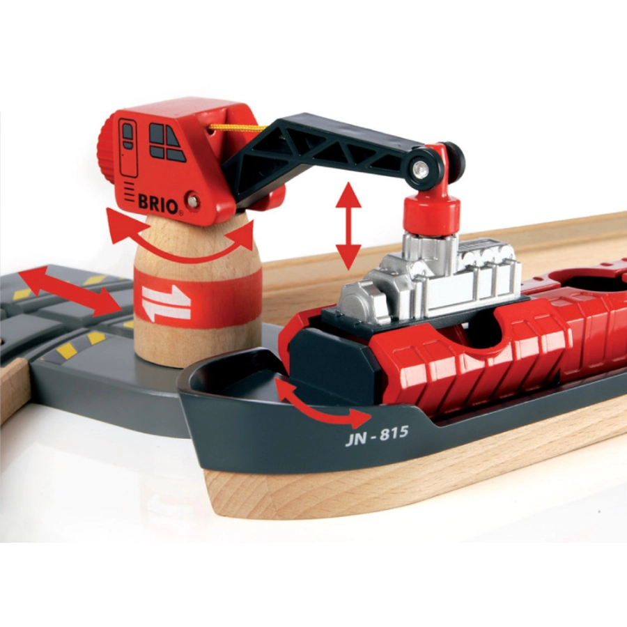 BRIO® WORLD Straßen und Schienen Bahn Set Deluxe