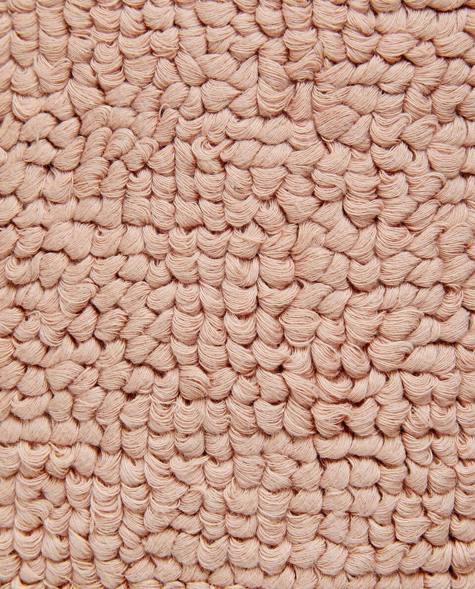 CAPA DE ALMOFADA COM FRANJAS