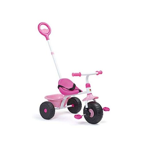 Triciclo urbano rosa para bebê