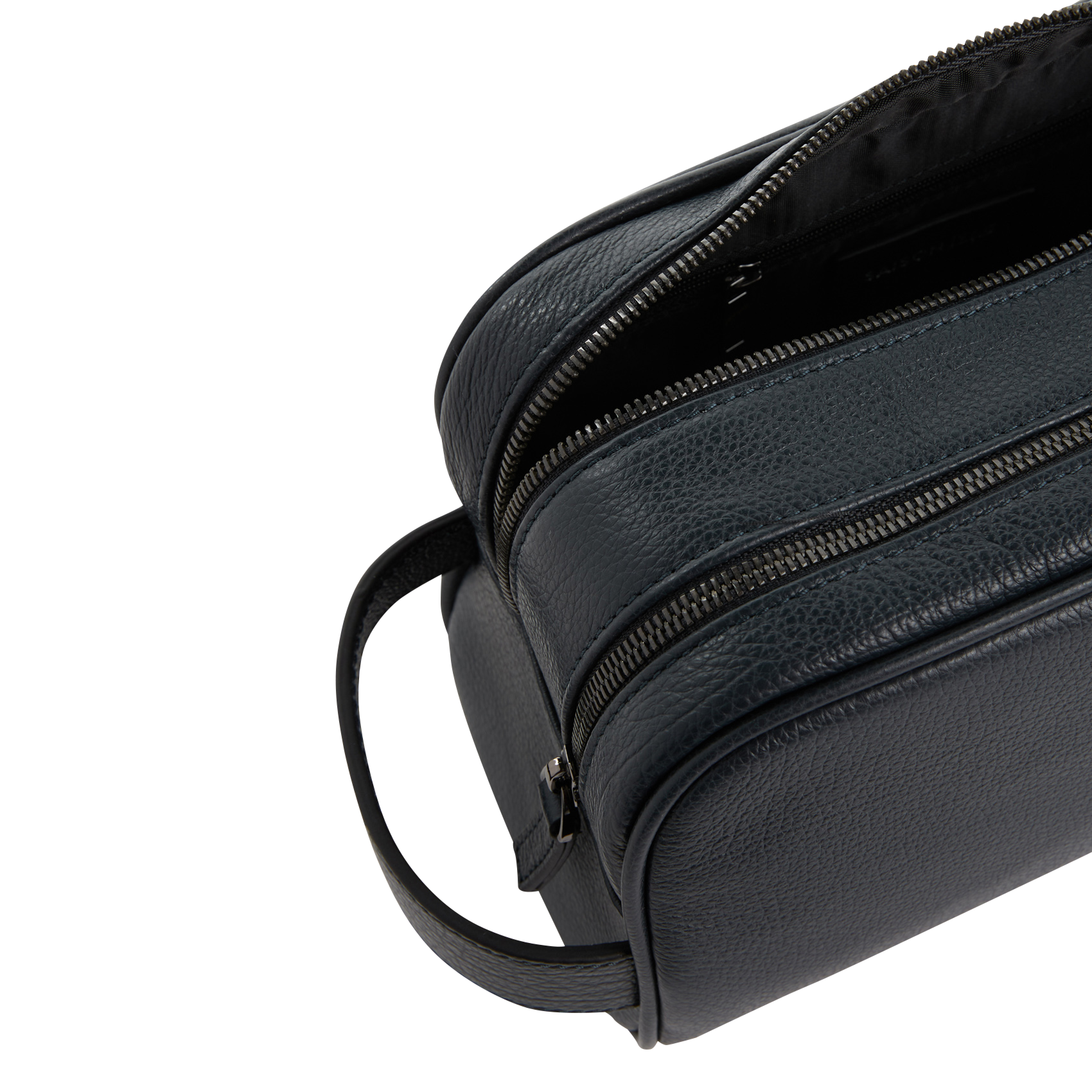 Trousse de toilette en cuir | Bleu