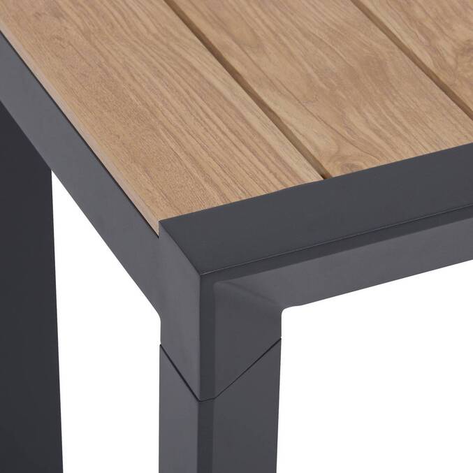 Table de jardin rectangulaire EVASION Honey / Graphite