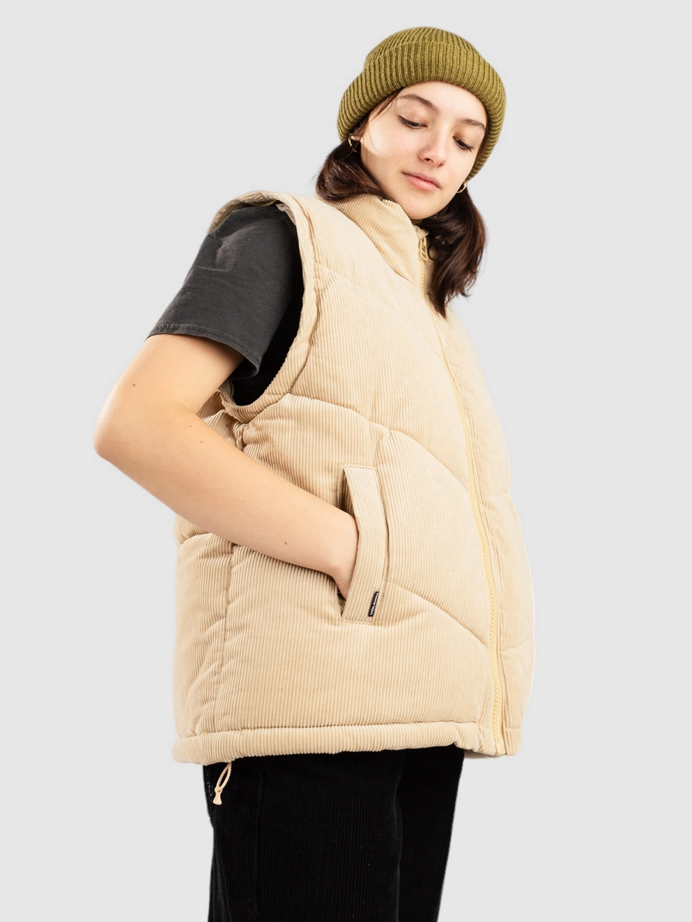 Volcom Cord'N Puff Puffer Jacket khaki