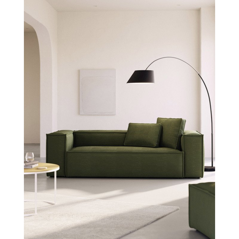 Canapé Blok 3 places vert 240 cm