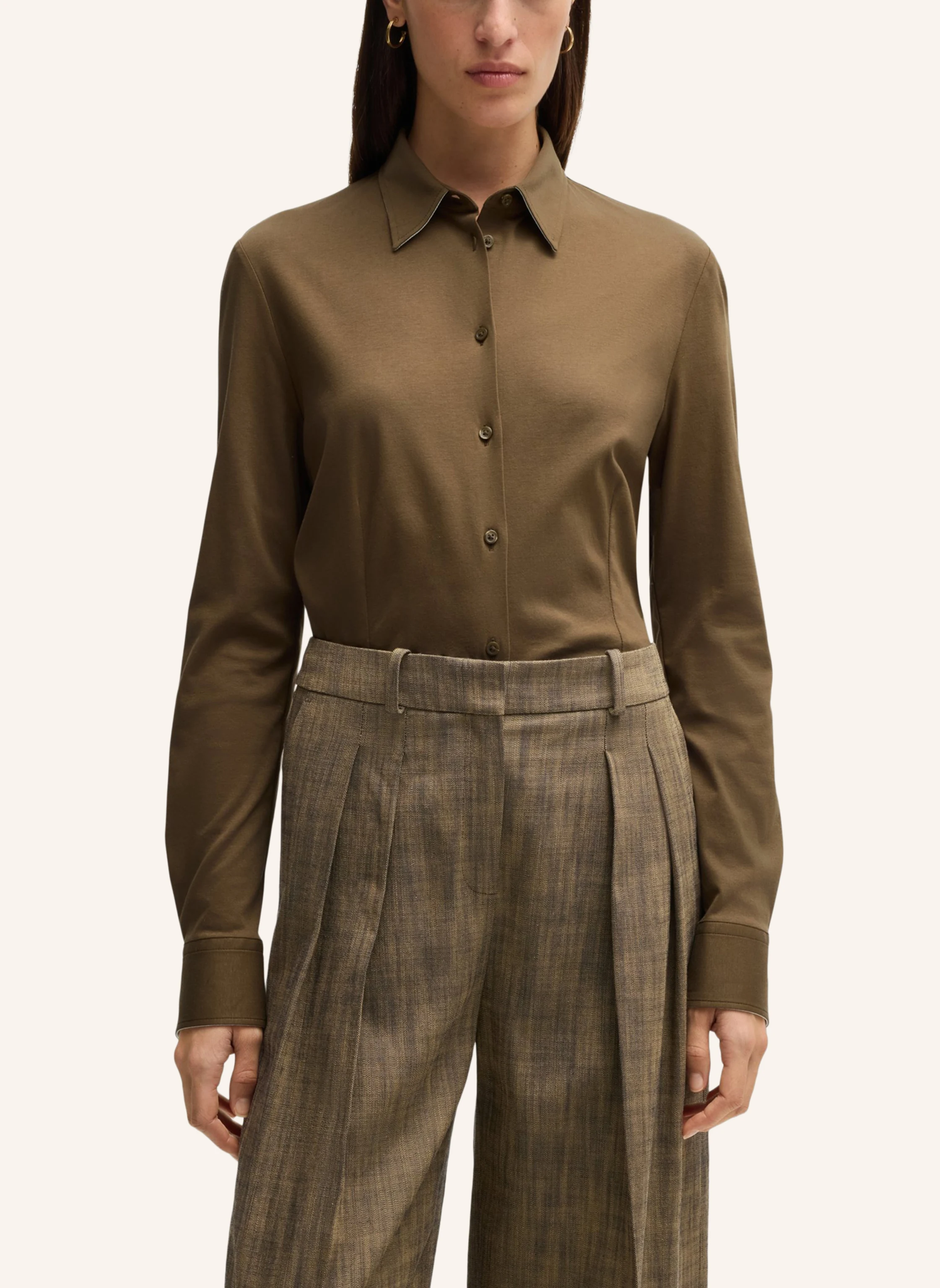 BOSS Business Bluse BIRDIE_TUESDAY Extra-Slim Fit
