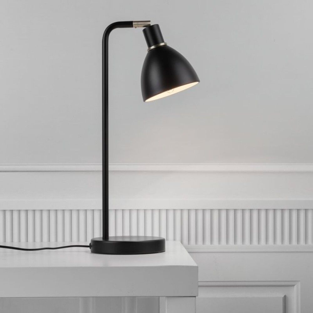 BORDLAMPE NORDLUX RAY SVART/MESSING