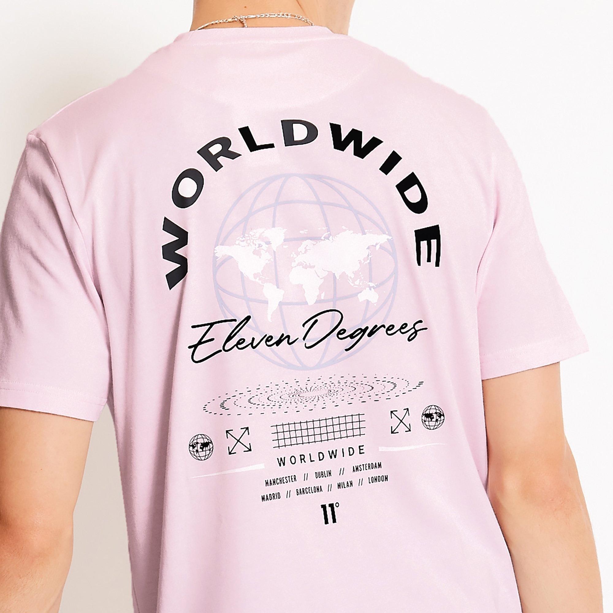 11 Degrees 11D Worldwide Graphic T Shirt