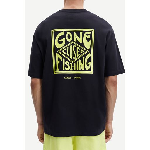 Samsøe Samsøe Gone Fishing U T-shirt, Sort, S