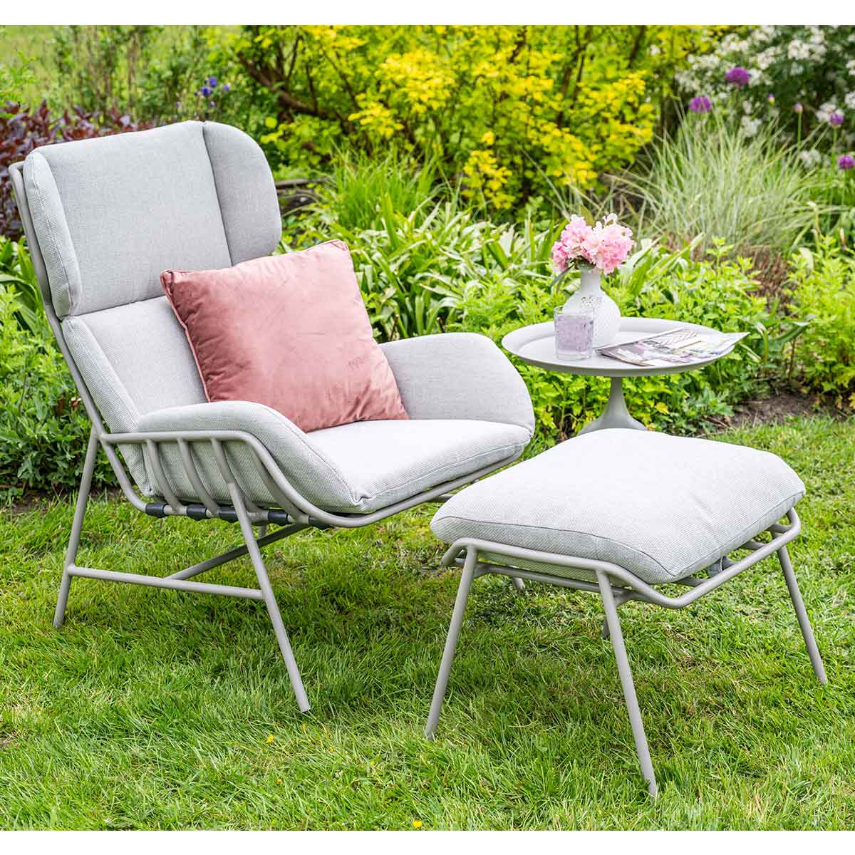 Garden Impressions Fresno - Mati taupe - 3-delig - loungestoelen