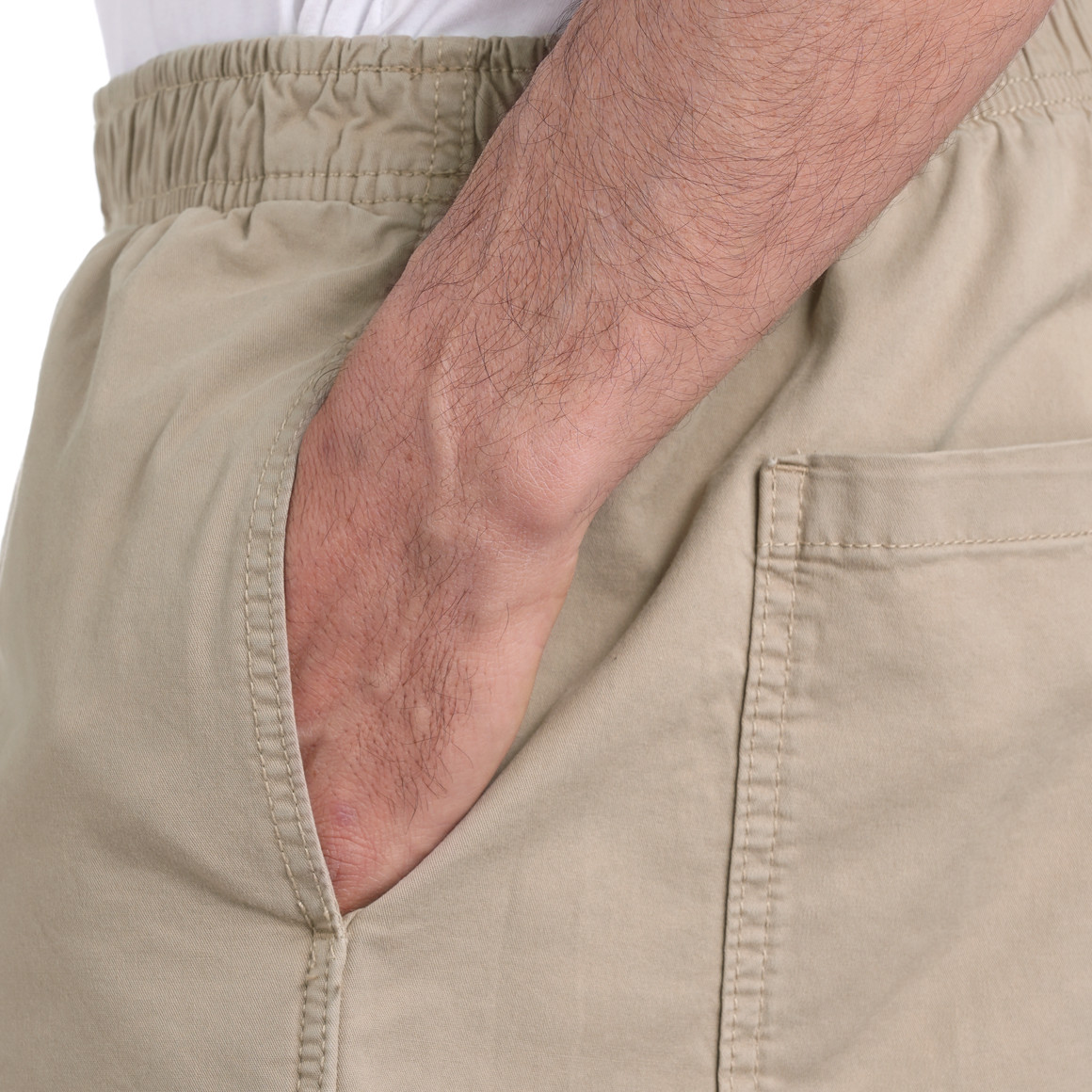 VanVaan Herren Shorts mit Elastikbund beige