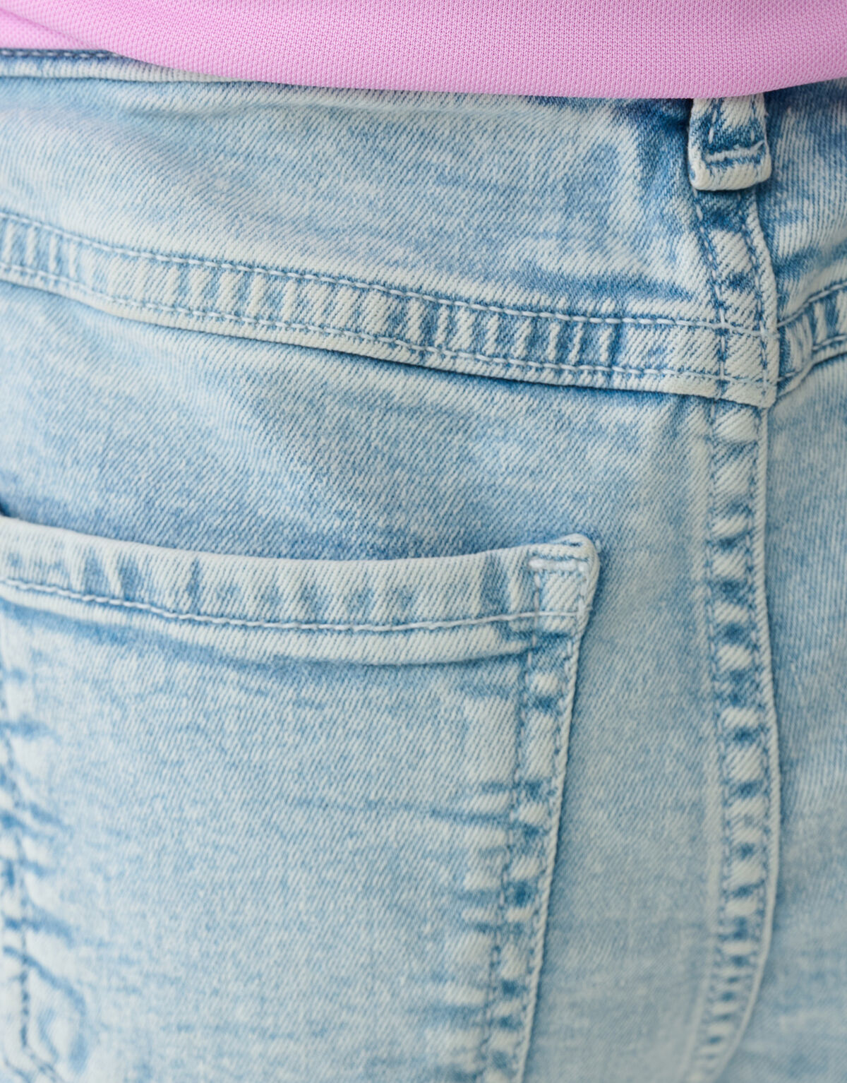 Cargo Wide Leg Fit Jeans Bleached