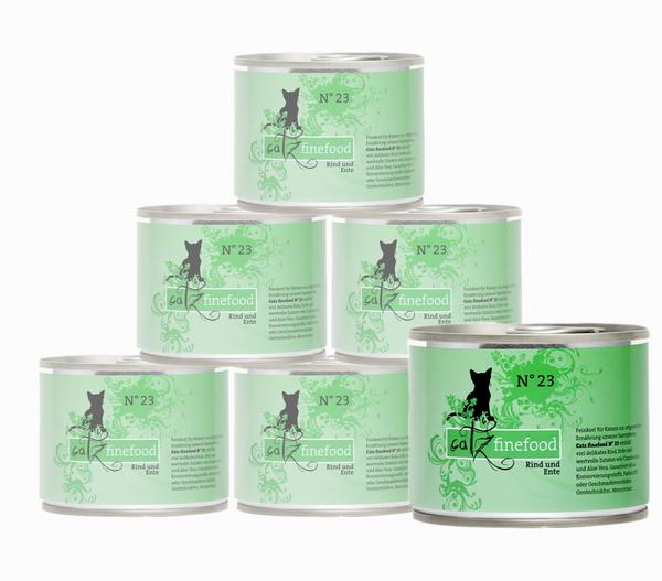 catz finefood Nassfutter für Katzen, 6 x 200