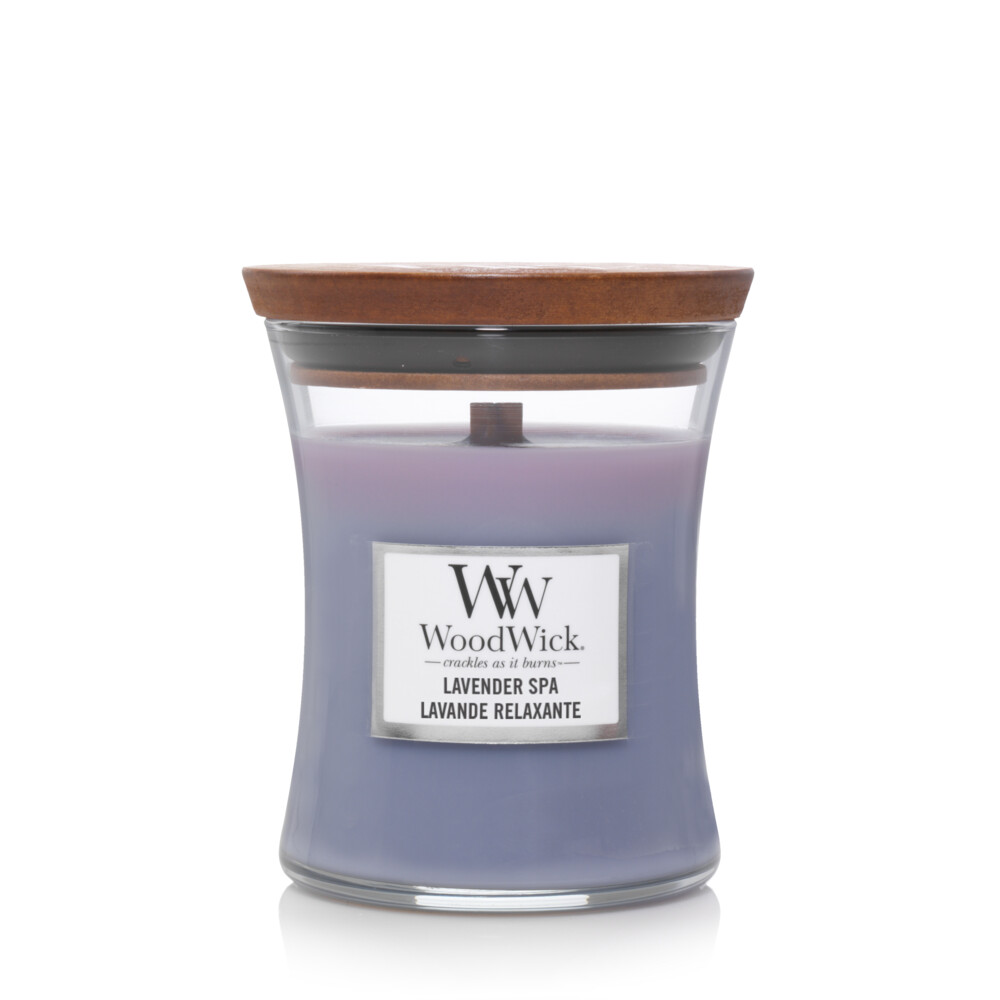 WoodWick Geurkaars Medium Lavender Spa275 gr