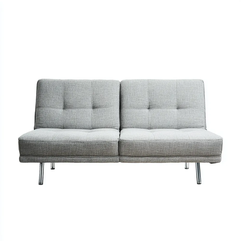 2-Sitzer-Sofa Stoff 180x85x75 cm – Hellgrau – Modernes Design