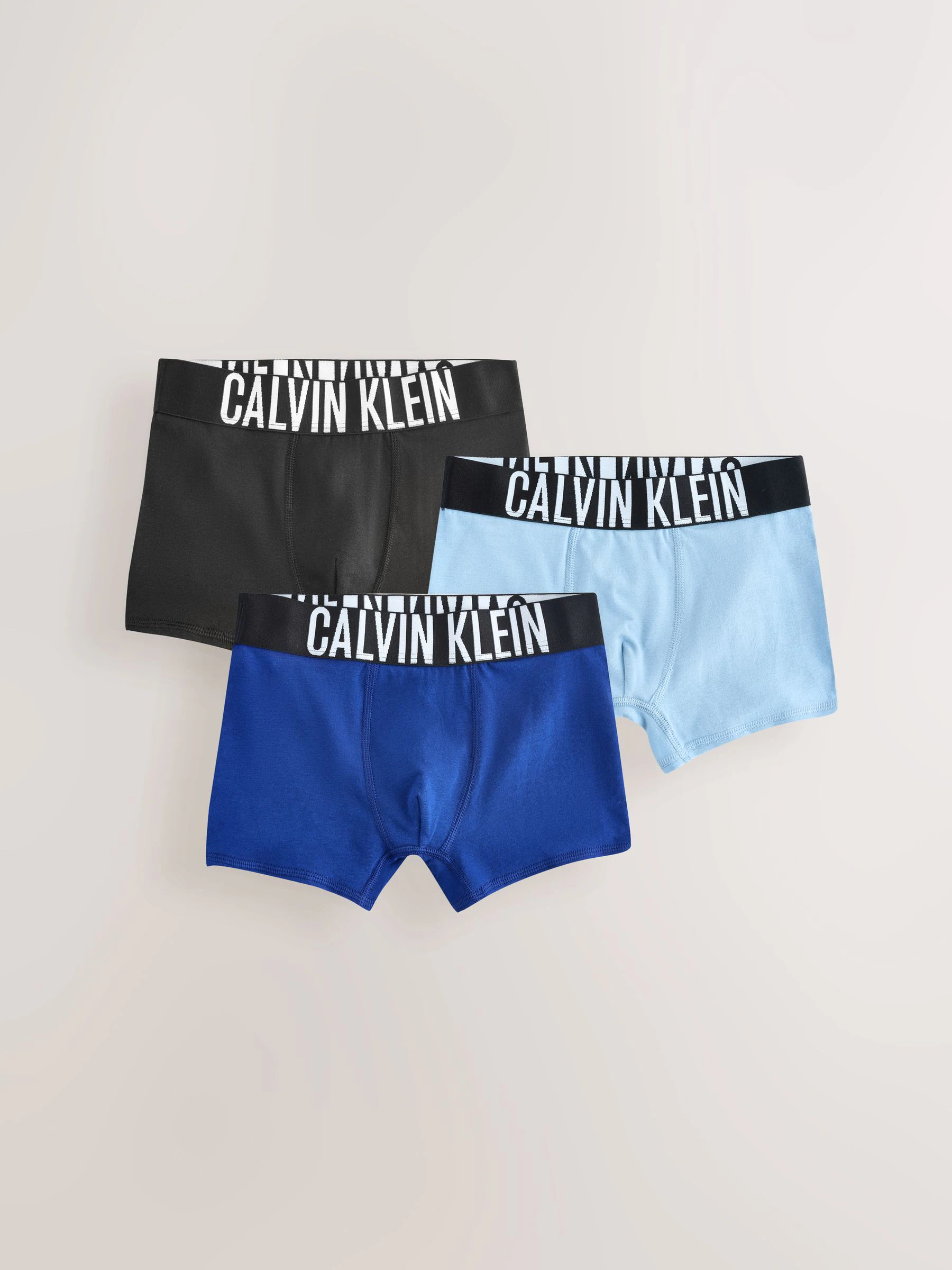 Blauw - Calvin Klein 3 Pack Boys Trunks Intense Power