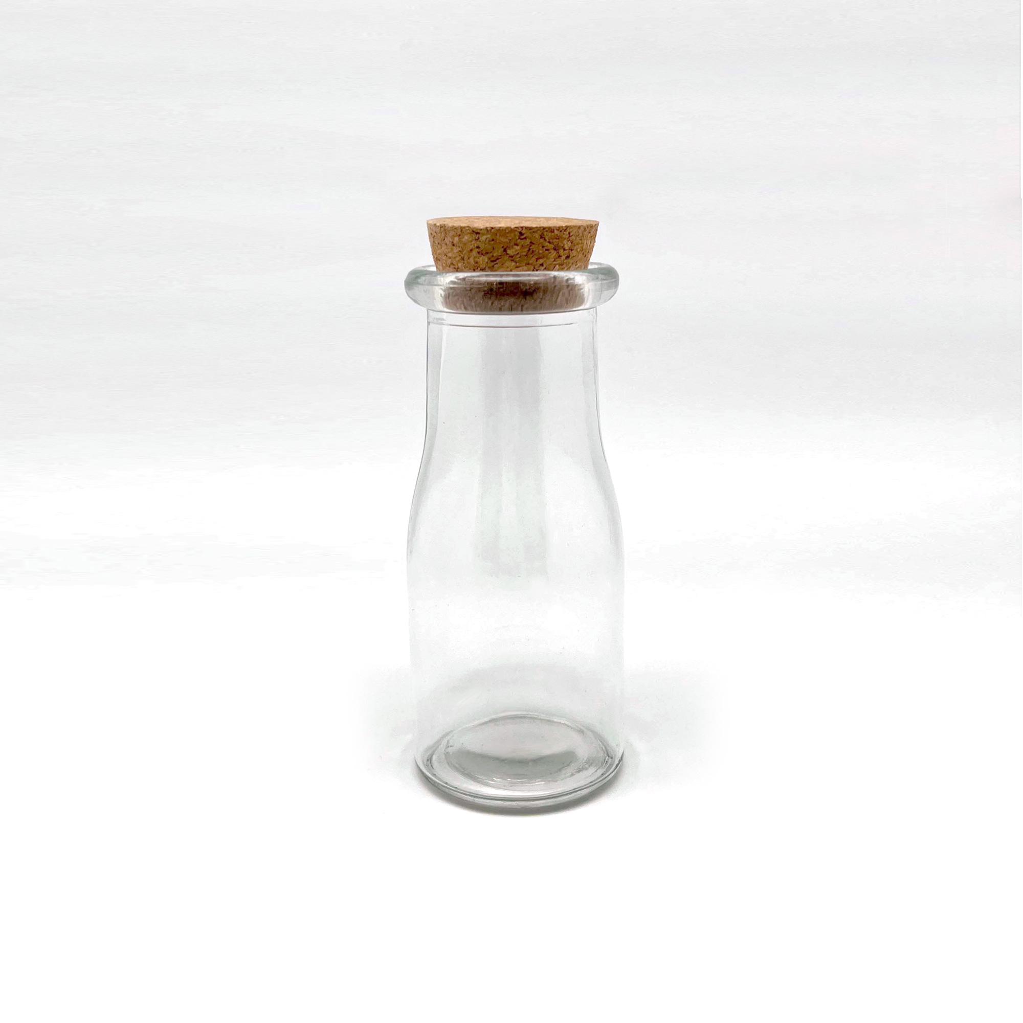 Glasflasche mit Korken 200ml, H 13,5 cm, Ø 5,8 cm von fischer's lagerhaus
