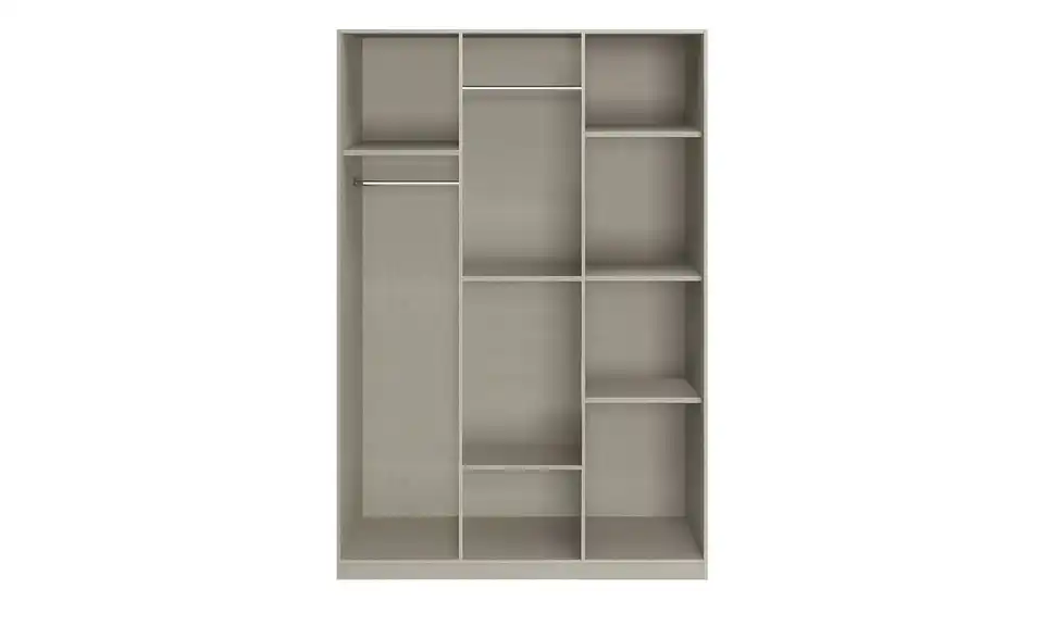 Kleiderschrank Landsberg 136 cm Weiß, Eiche Artisan (Nachbildung)