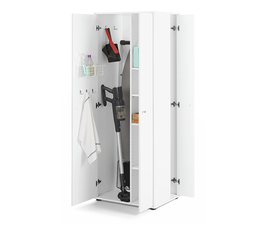 Universalschrank mit seitlichem Stauraum