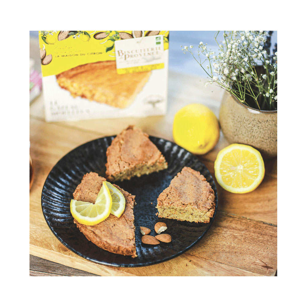 Gâteau moelleux amande et citron de Menton IGP – Bio sans gluten