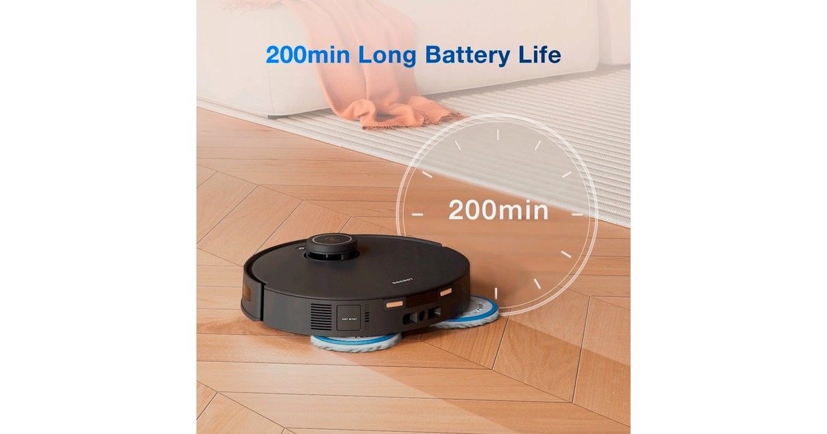 ECOVACSDeebot T30S combo complete black robotstofzuiger  (Zwart)