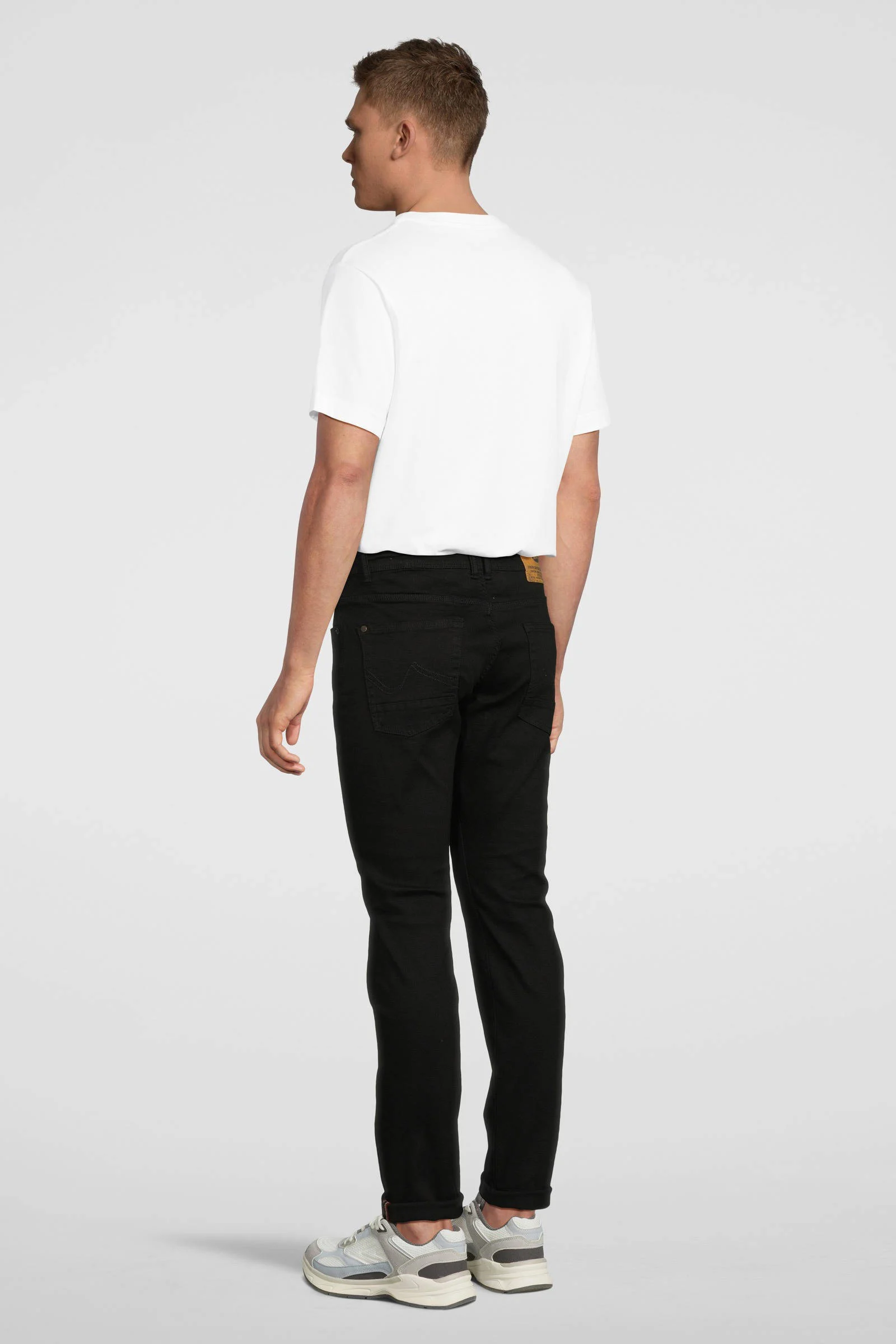 Petrol Industries slim fit jeans SEAHAM met riem zwart