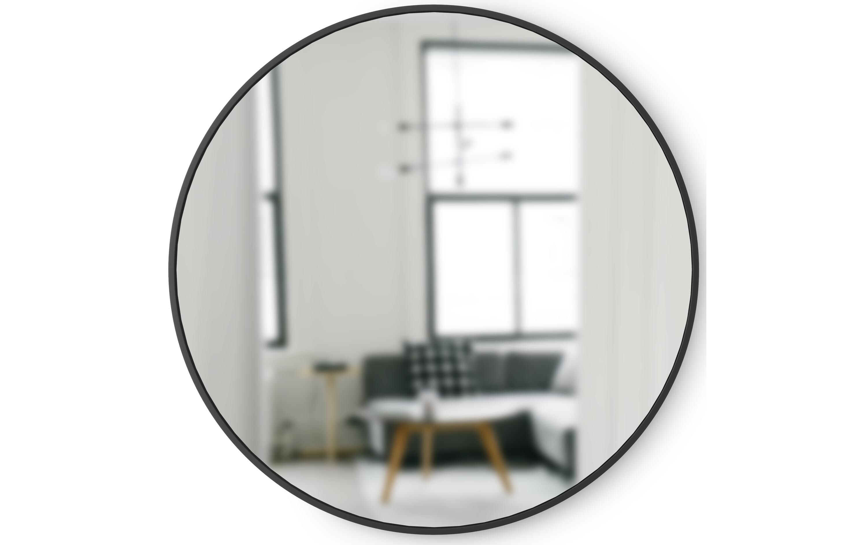 Spiegel Hub 94 cm, Schwarz<br>Wandspiegel