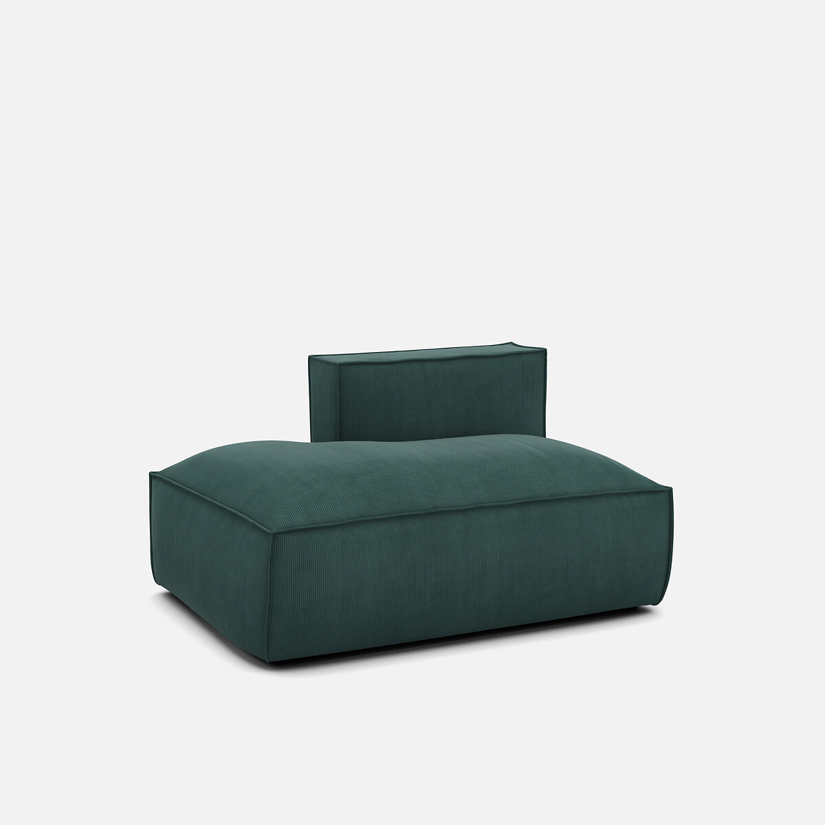 LA REDOUTE INTERIEURS<br>Sofá lounge, esquerdo, veludo cotelê, Seven
