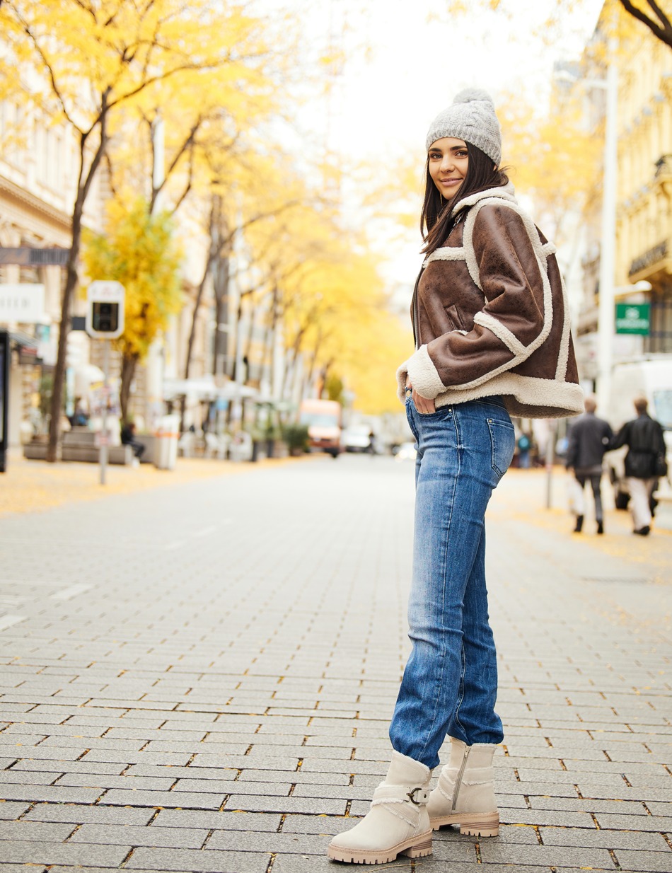 Veloursleder Boot