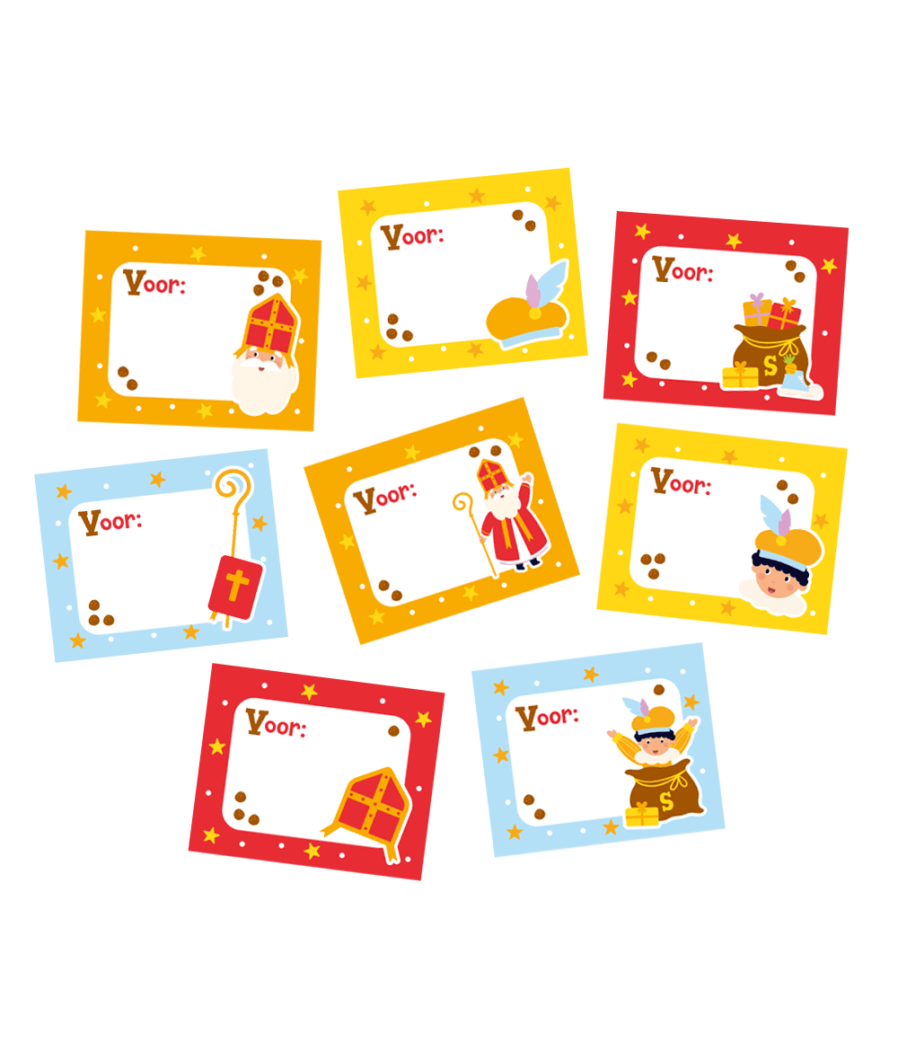 Sinterklaas Naamstickers 50st