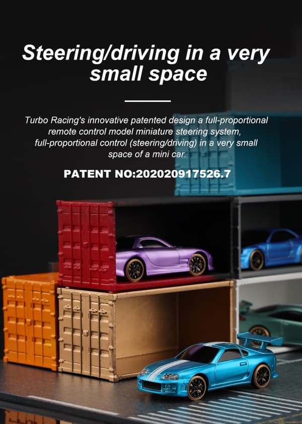 Turbo Racing DRIFT C63 1/76 Blue - RTR