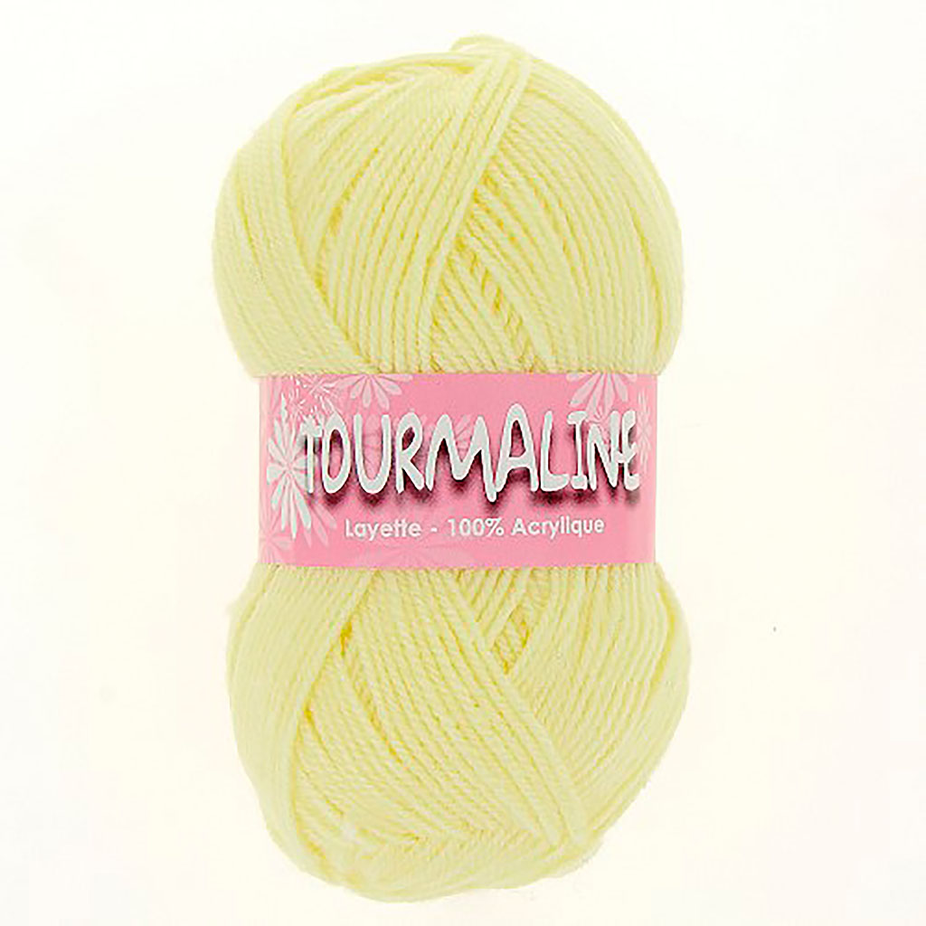 Lot de 2 pelotes de laine TOURMALINE jaunes 50g