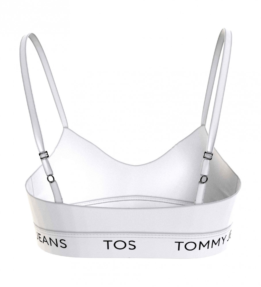 Sutiã Tommy Jeans Sport Style Bralette, Branco