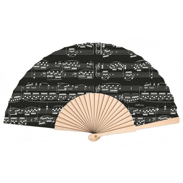 A-Gift-Republic Hand Fan Sheet Music Black