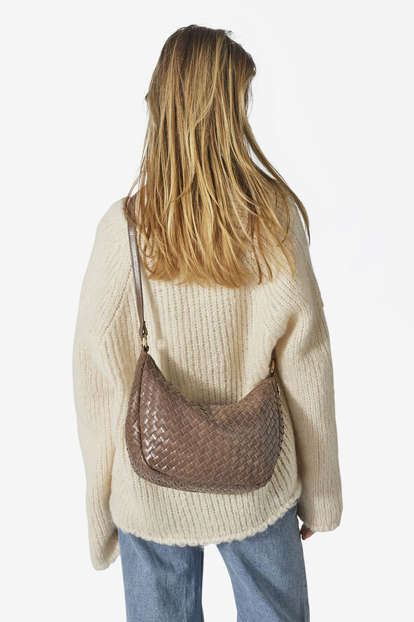 ADAX Salerno shoulder bag Marlin Taupe