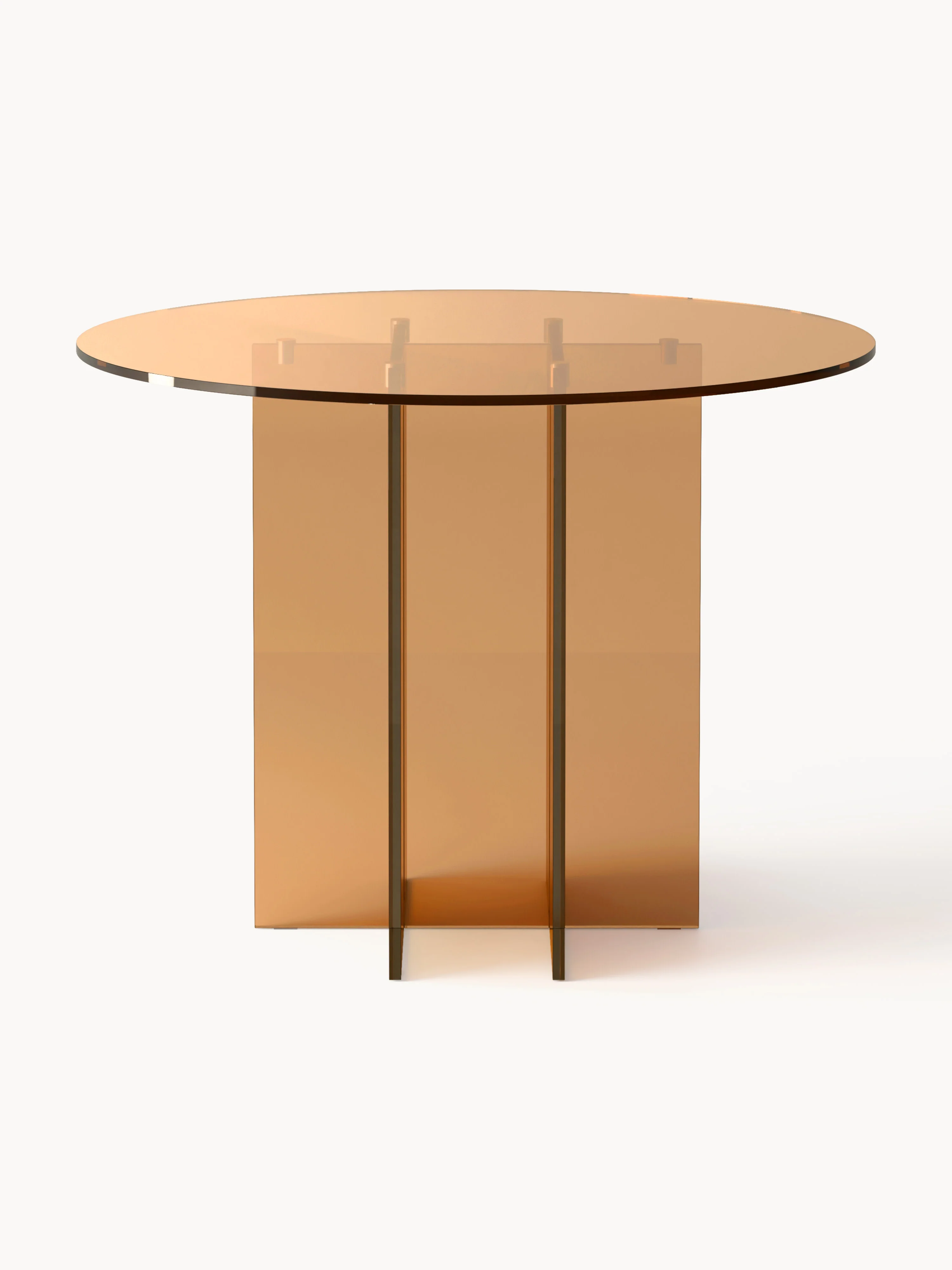 Ronde glazen eettafel Anouk, verschillende formaten