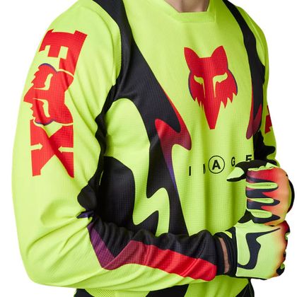 Maillot cross Fox 180 KOZMIK 2023 - Jaune / Noir