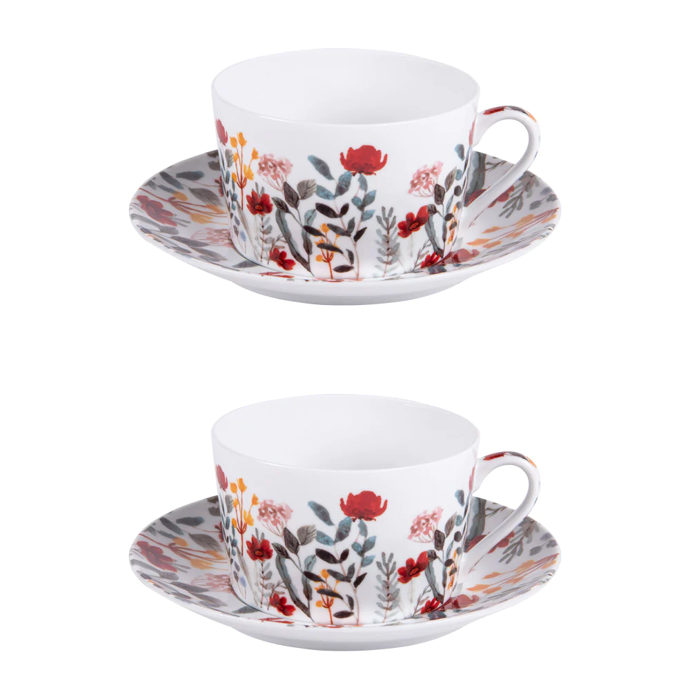Coffret de 2 petits déjeuners Flor 35 cl Table passion
