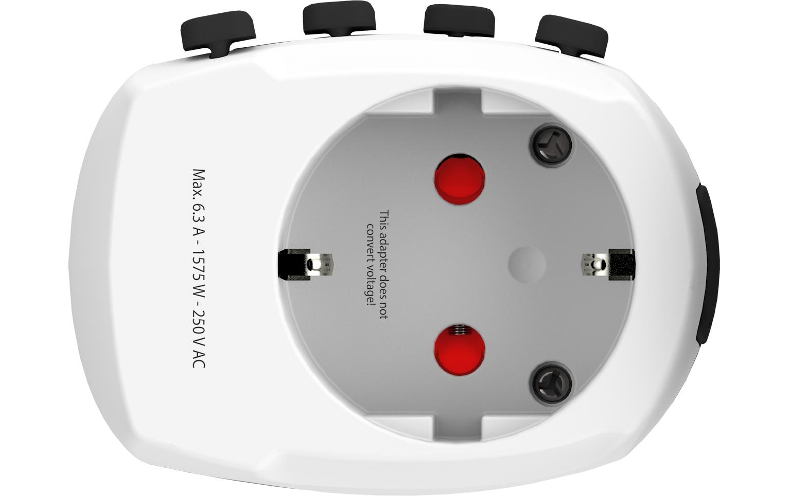 Weltreiseadapter PRO+ USB (A+C)Weltreiseadapter inkl. Euro USB Charger (AC)