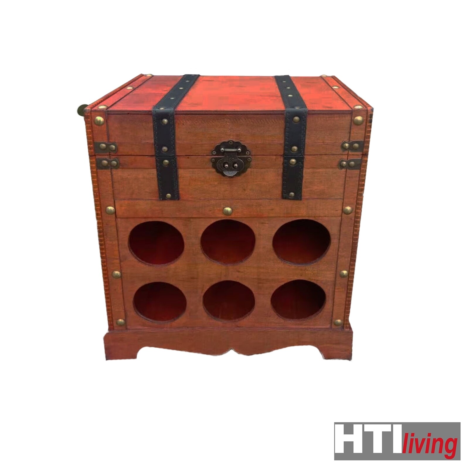 HTI-Living Weinregal Truhe für 6 Flaschen Alistair