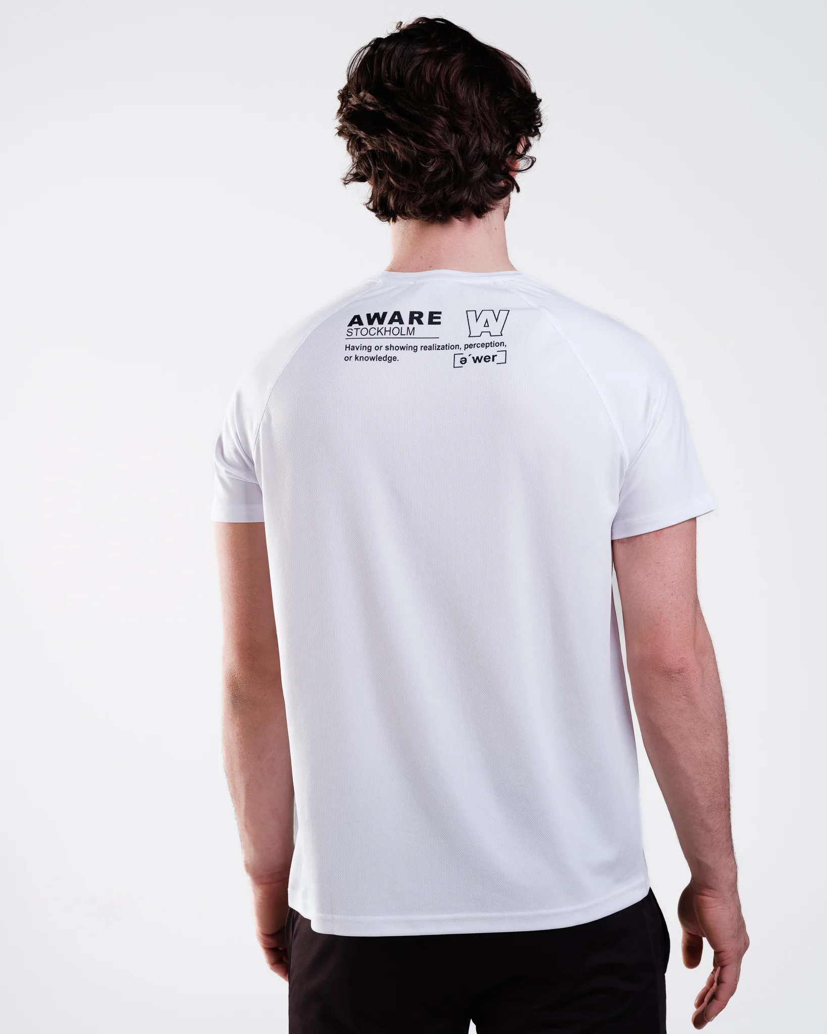 AWARE Performance Tee White