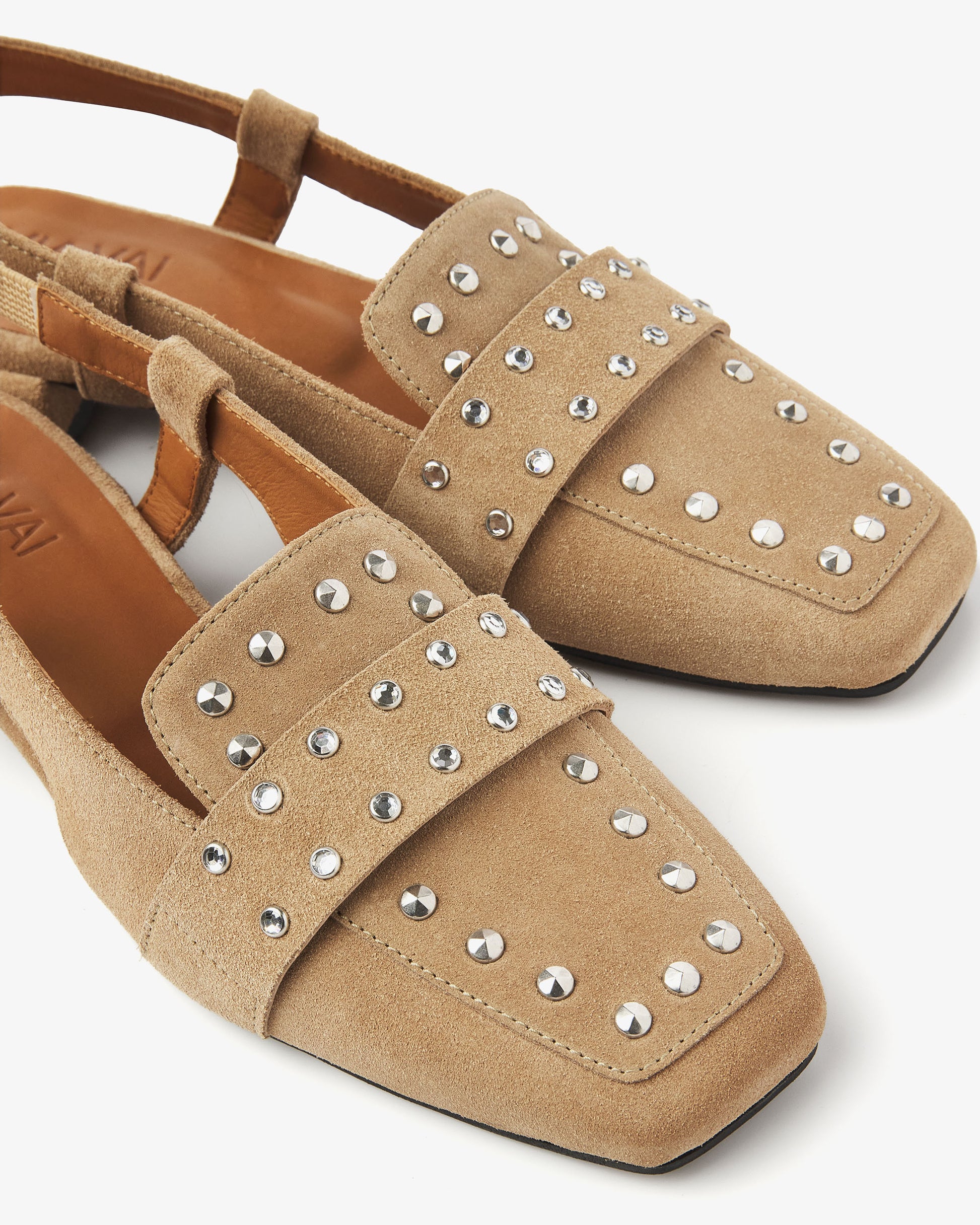 VIA VAI beige slingbacks Julie Damian