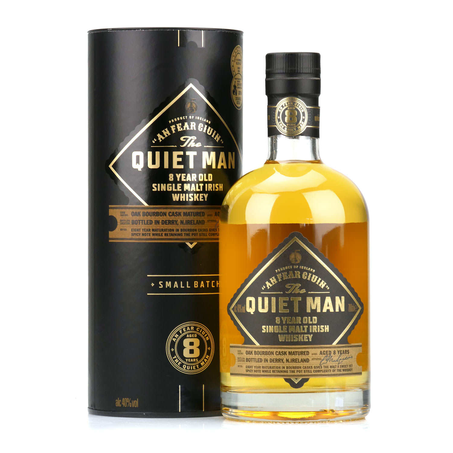 Whisky irlandais The Quiet Man 8 ans - Single Malt 40%