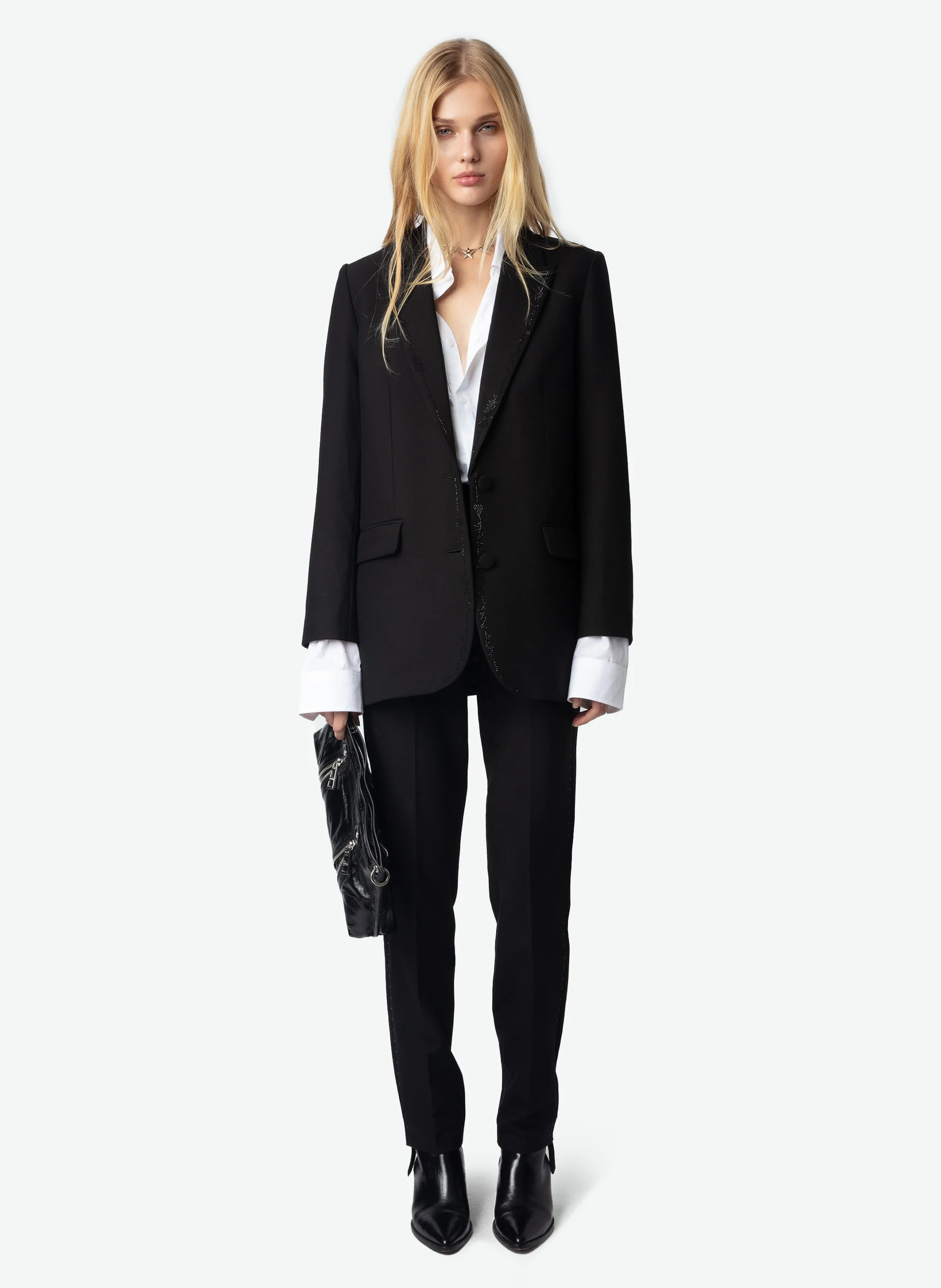 PANNY - Pantalon de costume droit | Noir