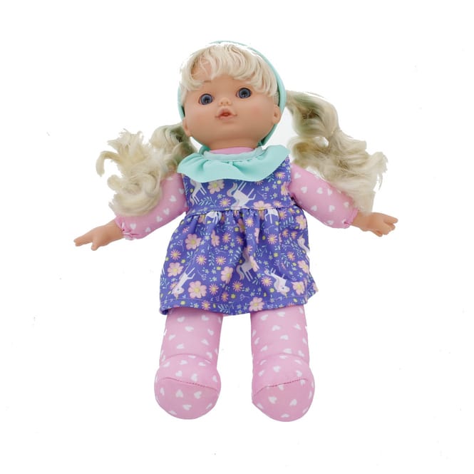 Besttoy - Weichpuppe mit Blümchenkleid - 1 Stück