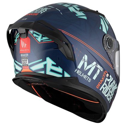 Casque MT HELMETS BRAKER SV - PUNK RIDER - Bleu