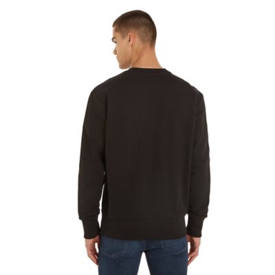 Sweatshirt homme Woven Tab Crew CALVIN KLEIN