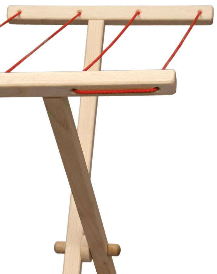 Wäscheständer aus Holz (H=57) braun