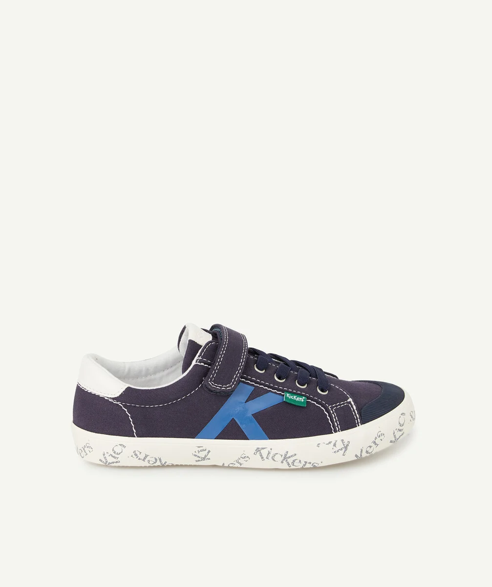 KICKERSLES BASKETS BLEUES À LACETS