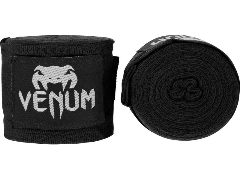 Venum Kontact Boxing Handwraps 2.5 m, Schwarz Boxbandagen