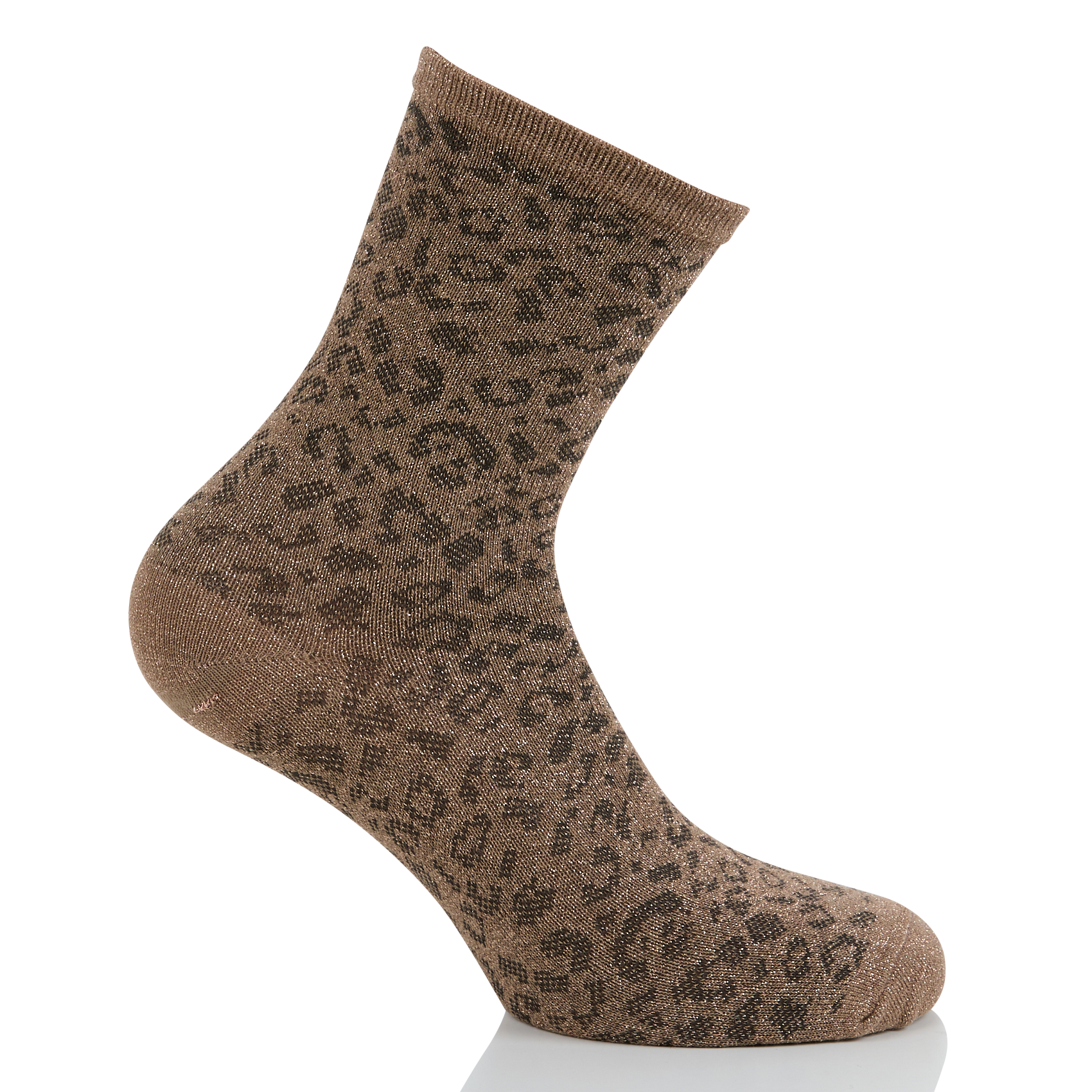 SEBBY - Chaussettes pailletées| Marron